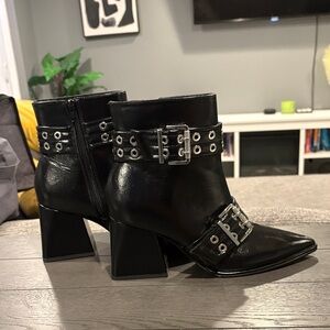 Black Biker Boots